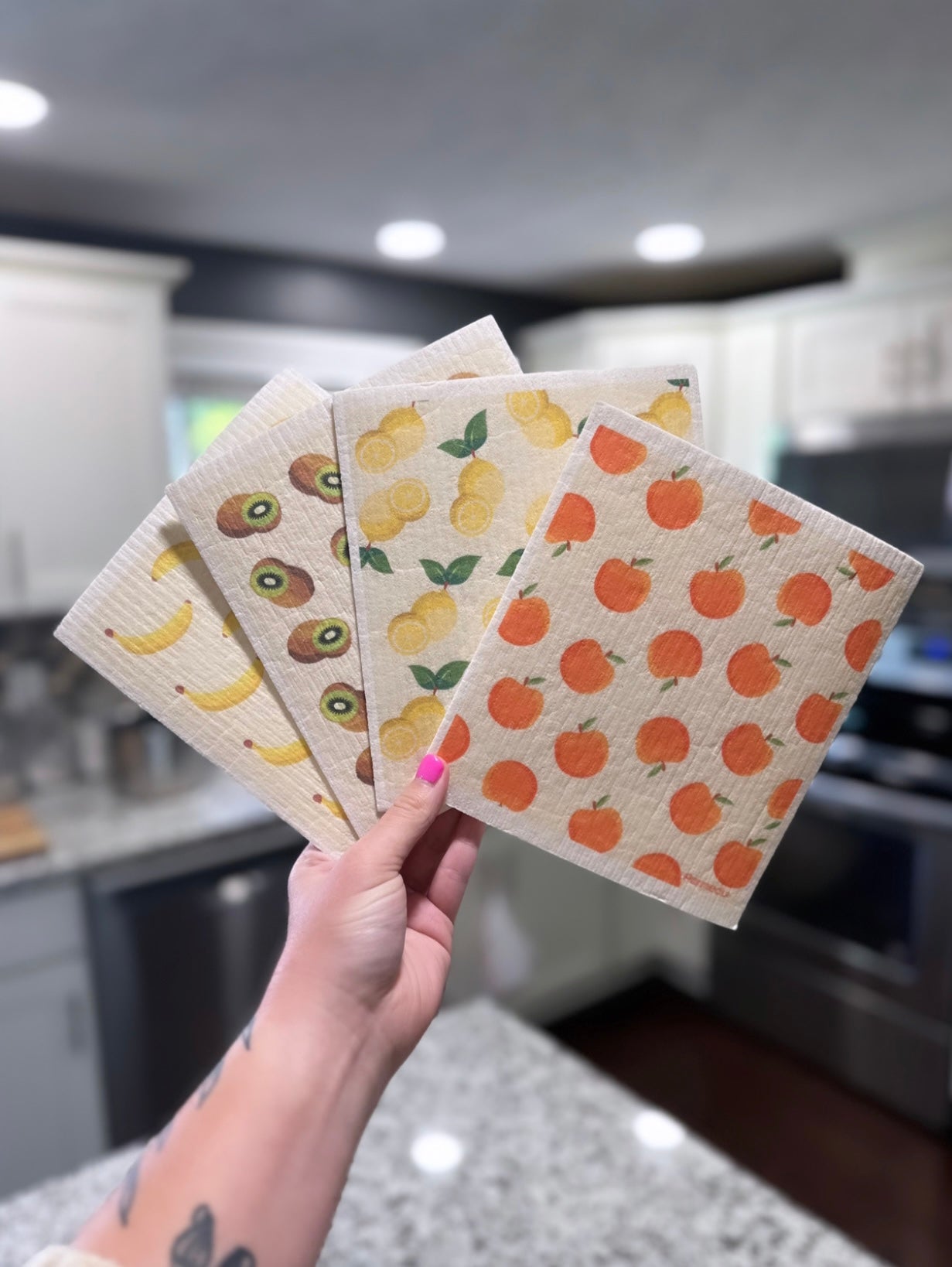 Swedish Dish Cloth -- Clementines