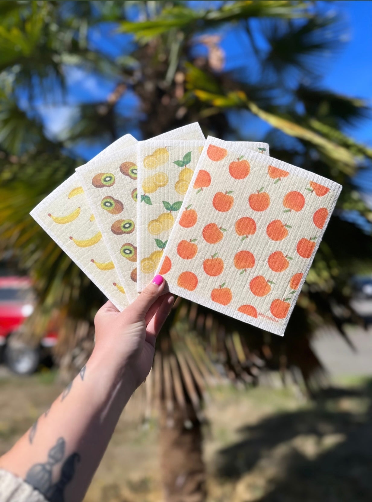 Swedish Dish Cloth -- Clementines