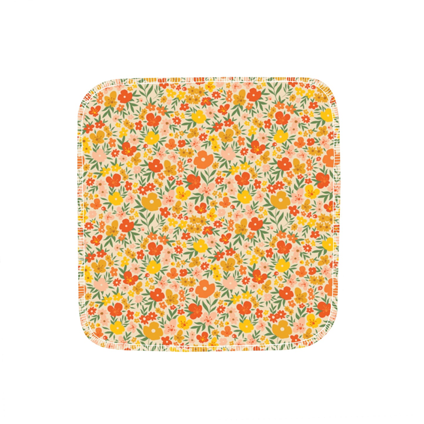 Reusable Paper Towels--Retro Golden Florals