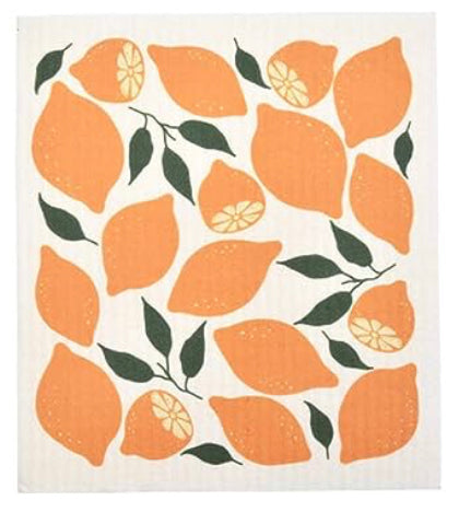Swedish Dish Cloth -- Oranges