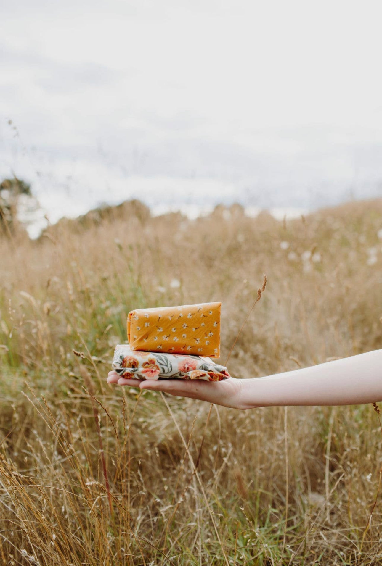 Beeswax Food Wraps -- Golden Floral