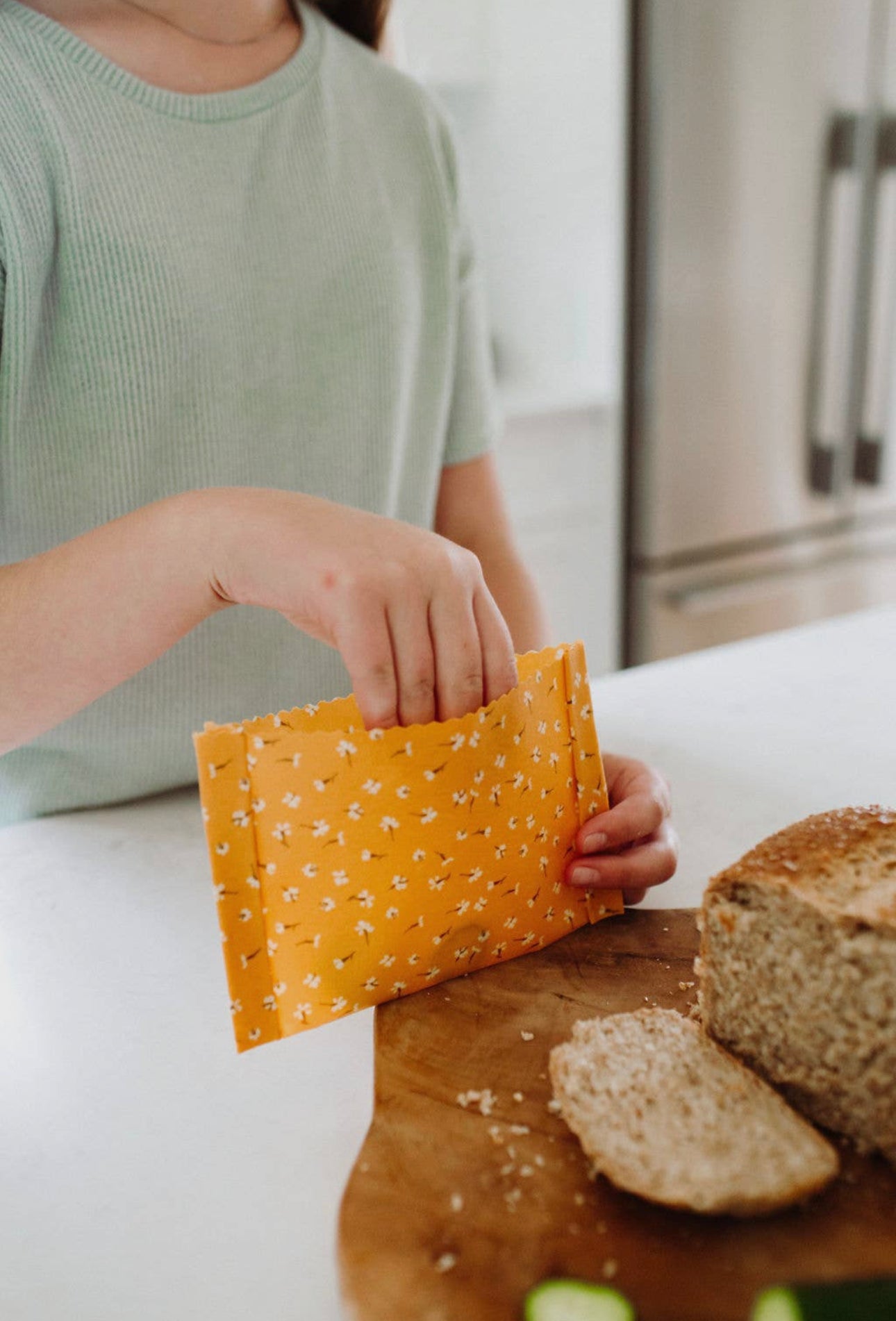 Beeswax Food Wraps -- Golden Floral
