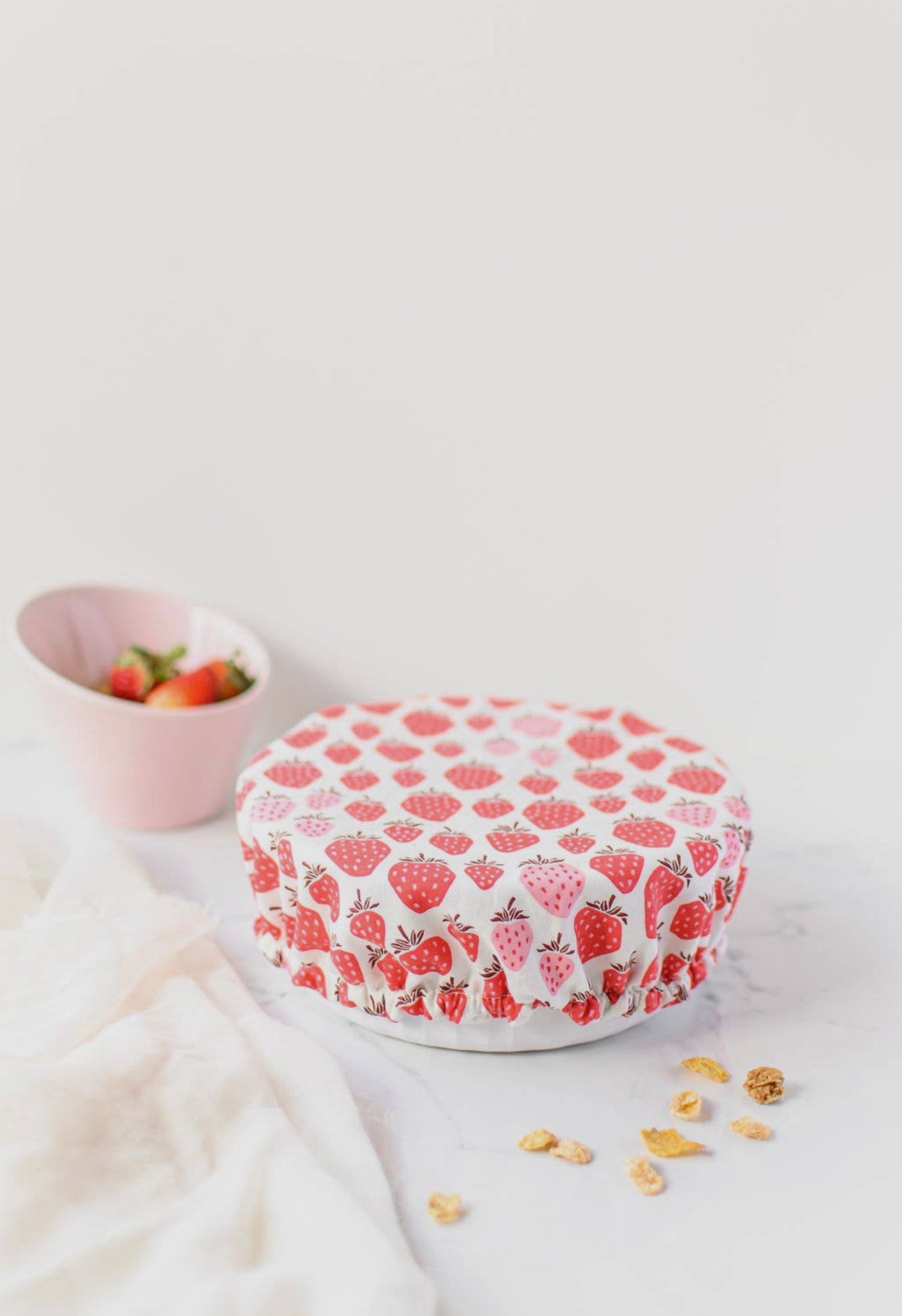 Reusable Bowl Covers--Strawberries