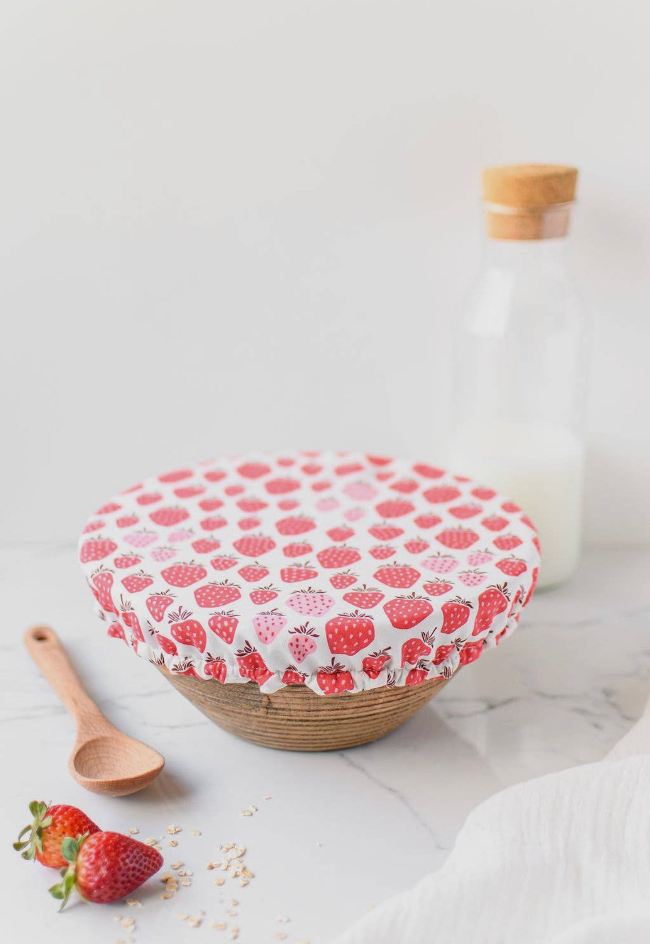 Reusable Bowl Covers--Strawberries