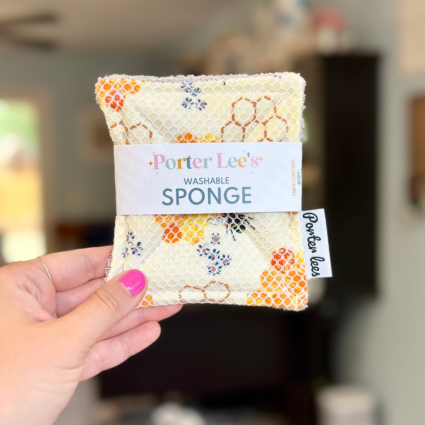 Washable Reusable Sponge--Surprise Print