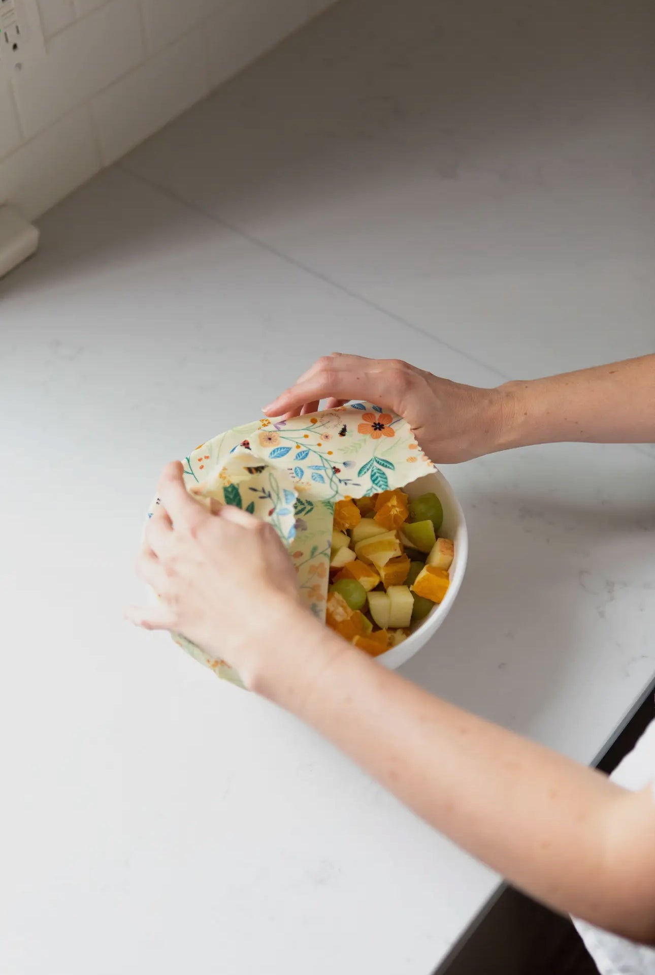 Medium Beeswax Food Wrap -- Pollinators