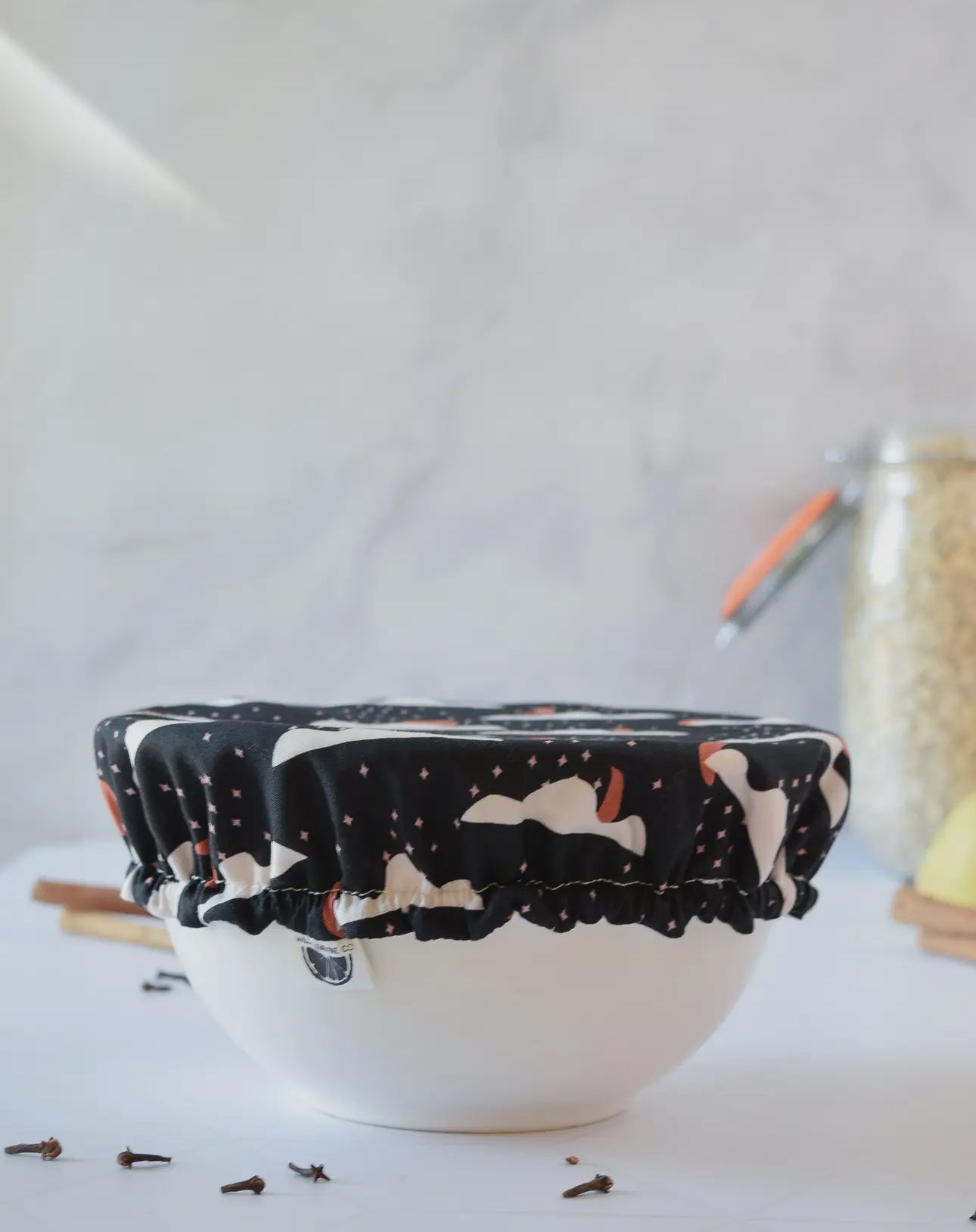 Organic Reusable Bowl Covers--Clouds