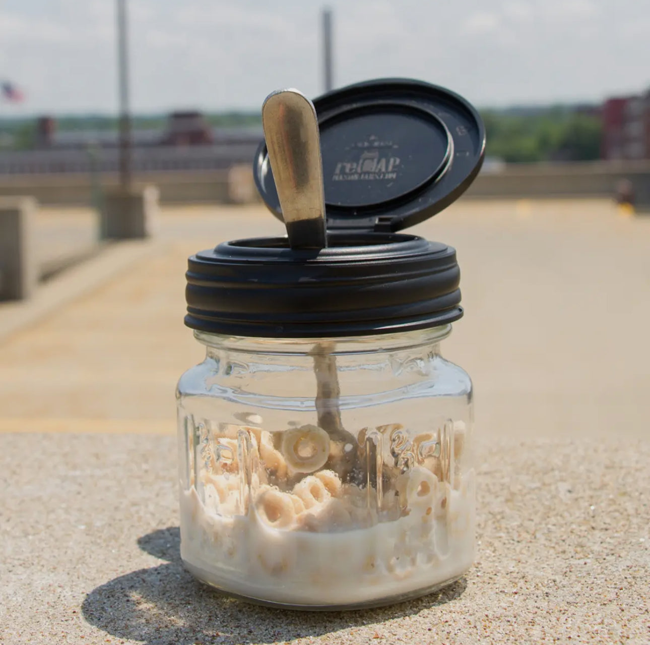 Flip Cap Mason Jar Lid