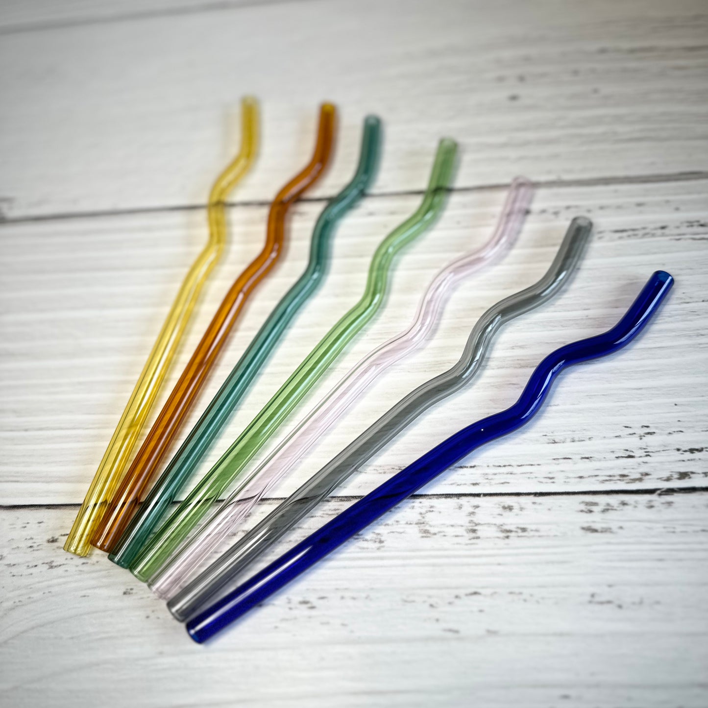 Wavy Glass Straws
