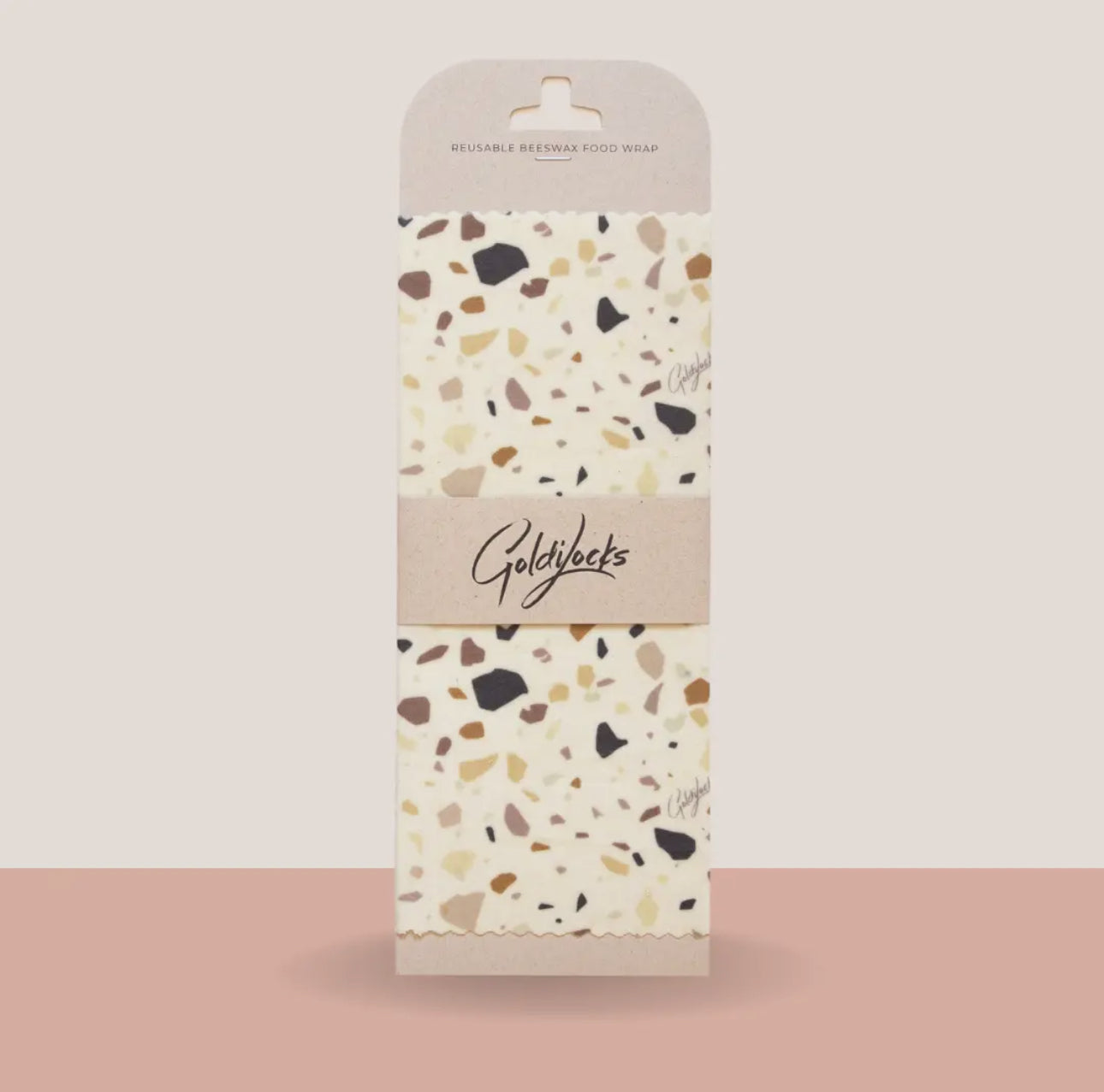 Medium Beeswax Food Wrap -- Terrazzo
