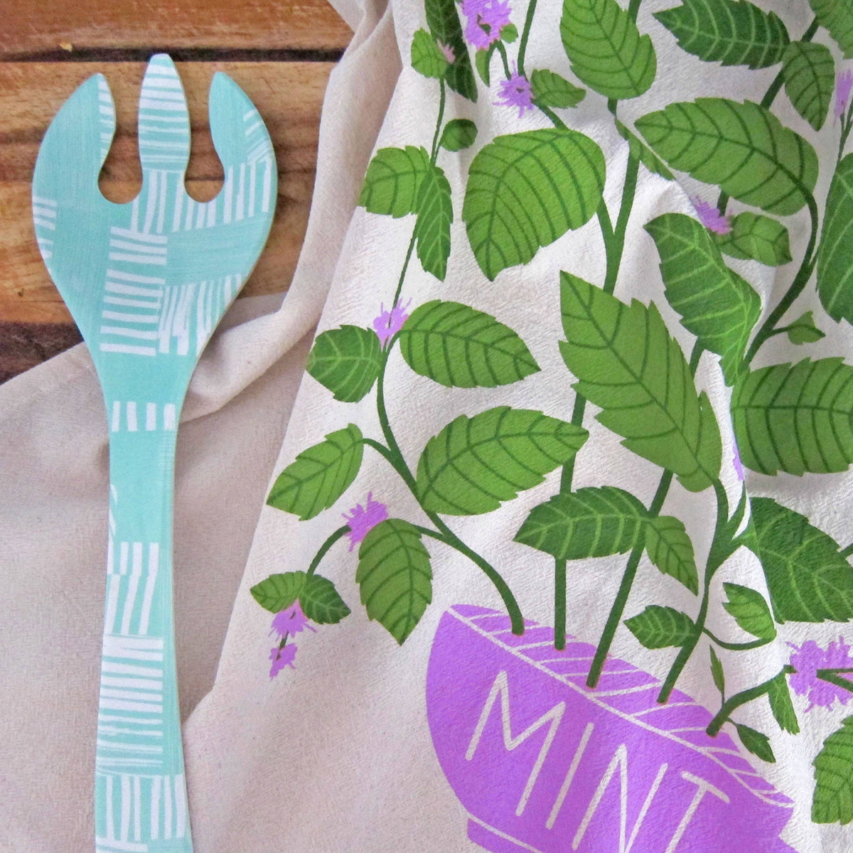 I Lilac Purple โ Cotton Dish Towel Set (Set of 2)