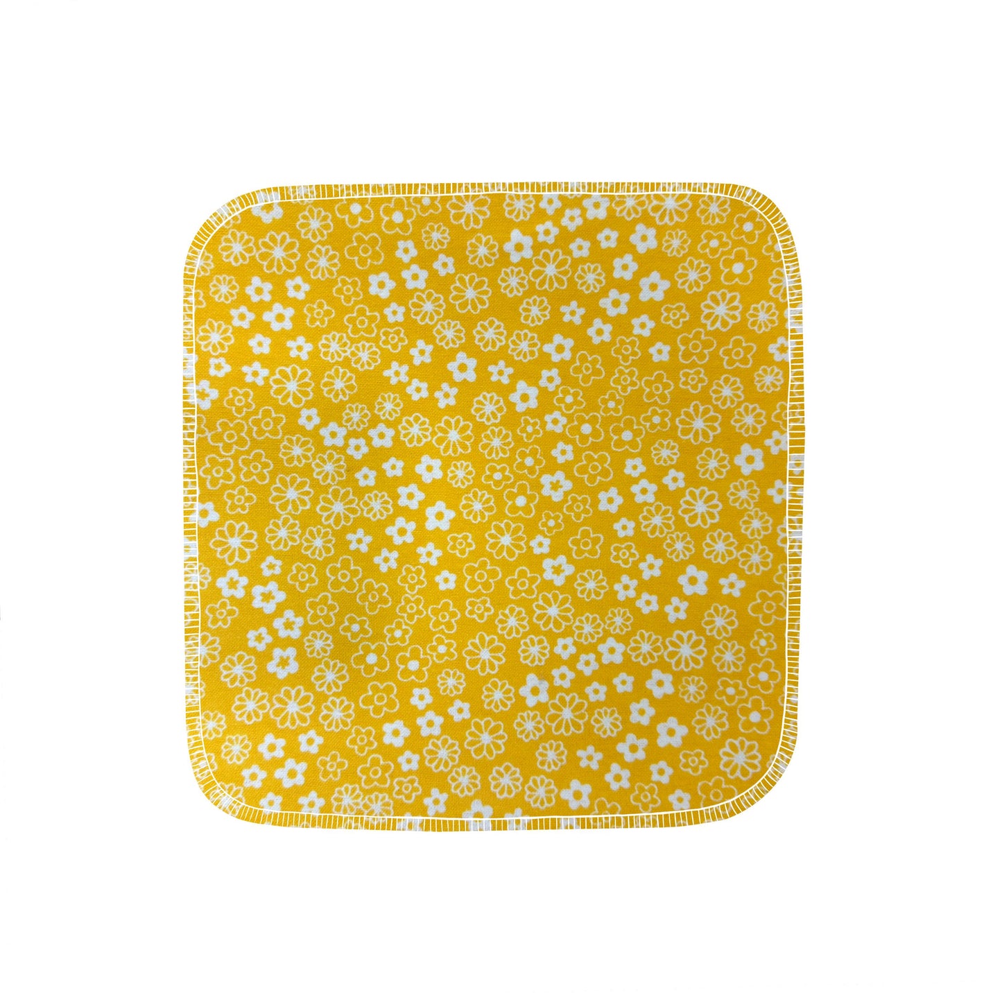 Reusable Paper Towels--24 count--Yellow Itsy Florals--Porter Lee's