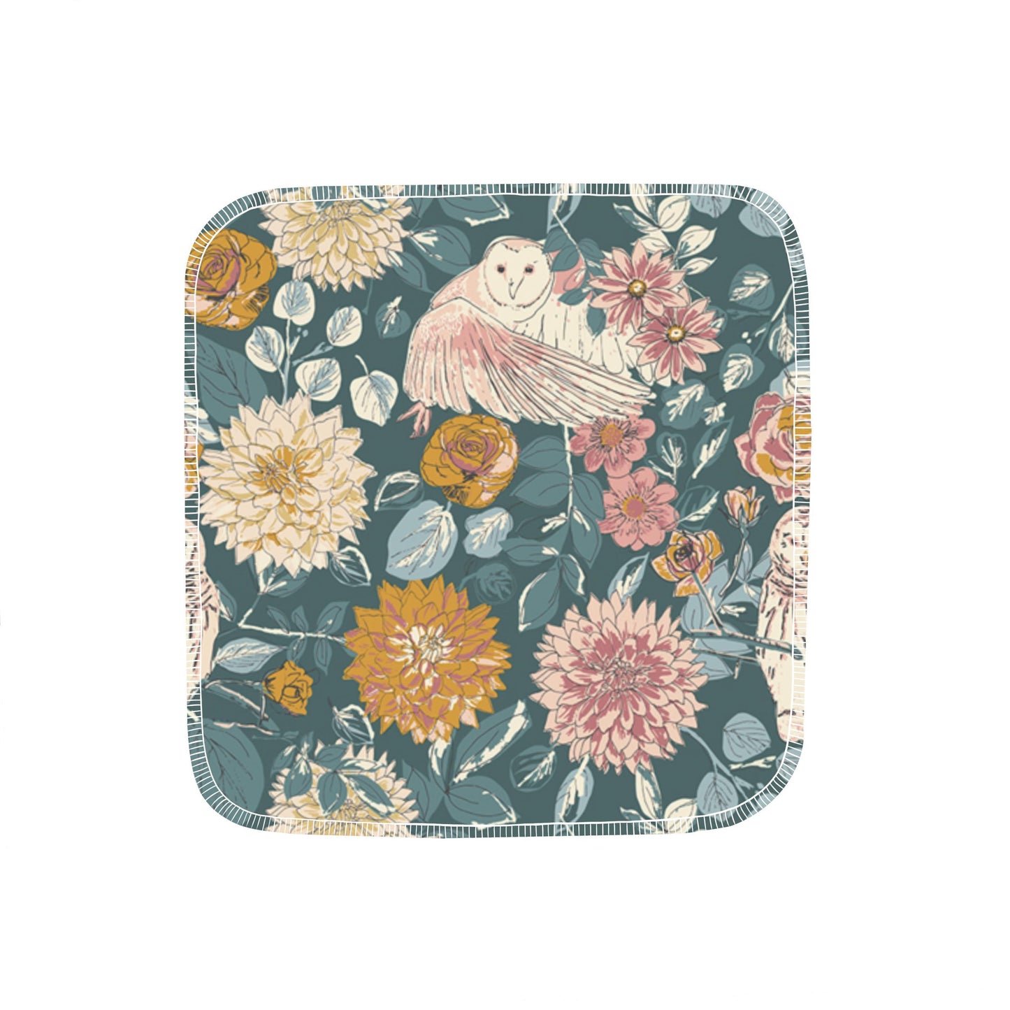 Reusable Paper Towels--24 count--Owl Things Floral--Porter Lee's