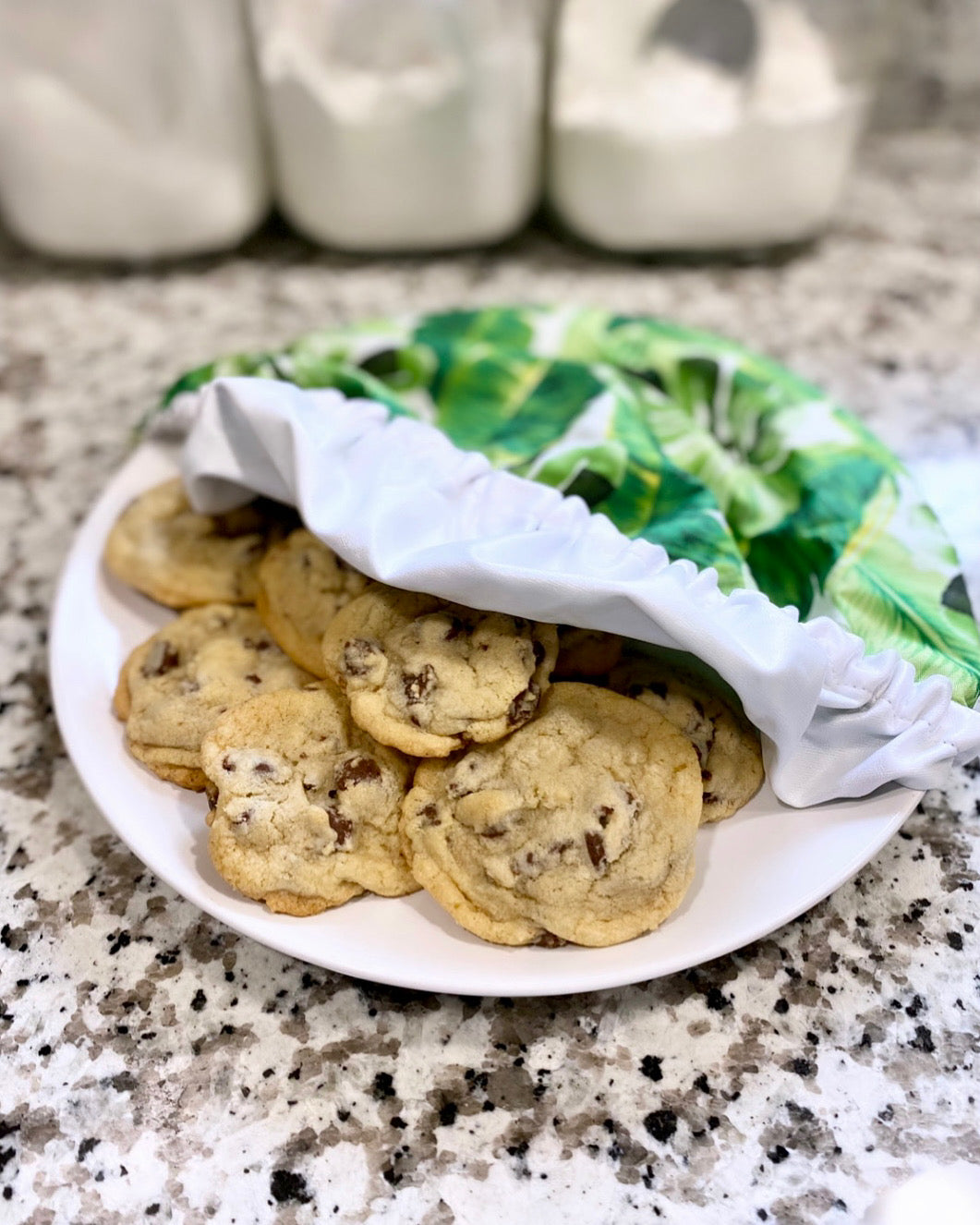 Reusable Bowl Covers--Green Foliage