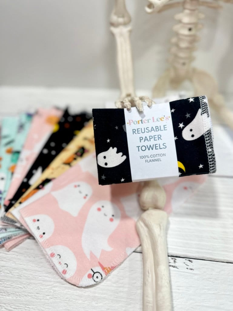 Reusable Paper Towels--Floral Leaves