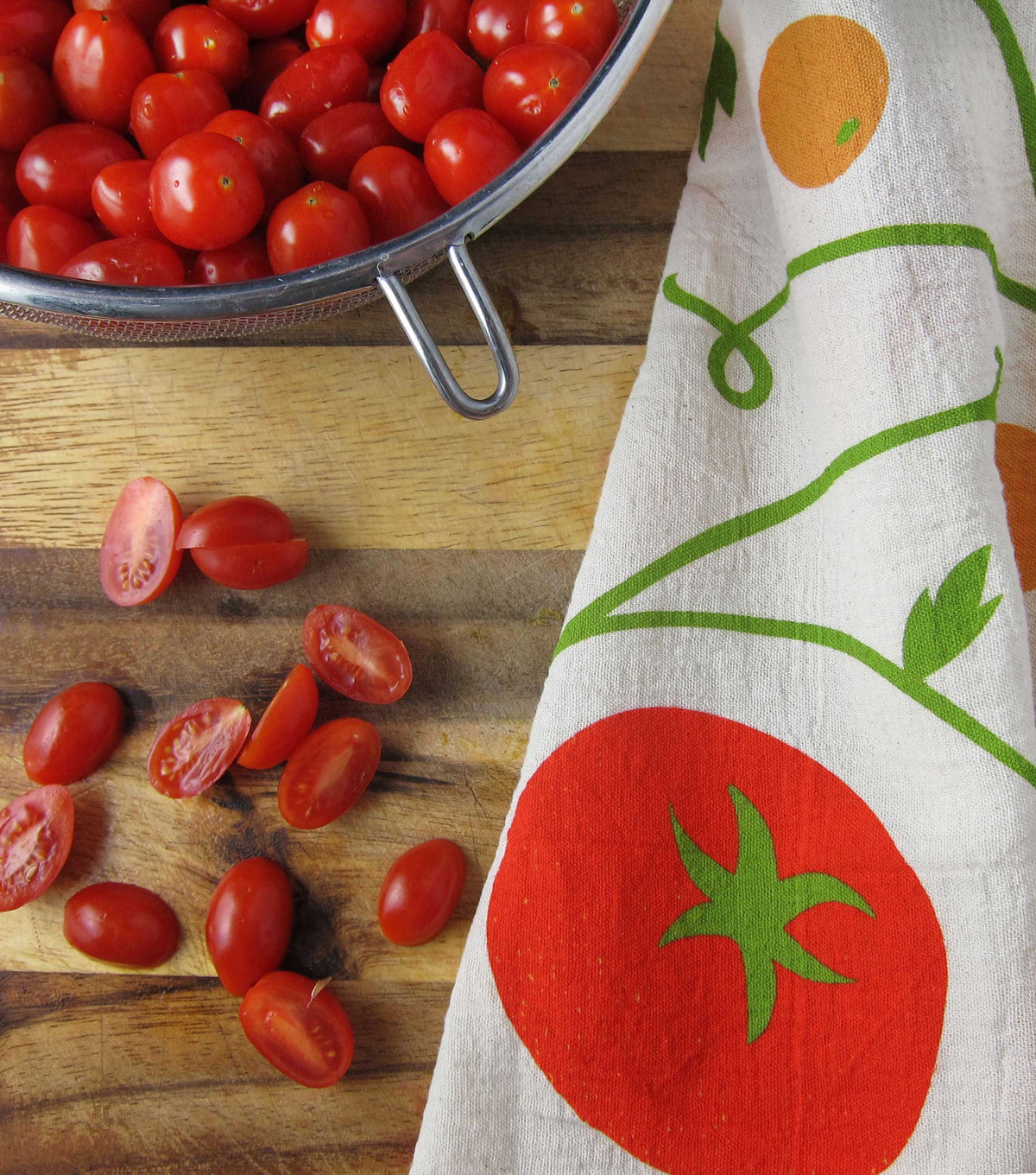 Tomato Basil – Cotton Dish Towel Set (Set of 2)