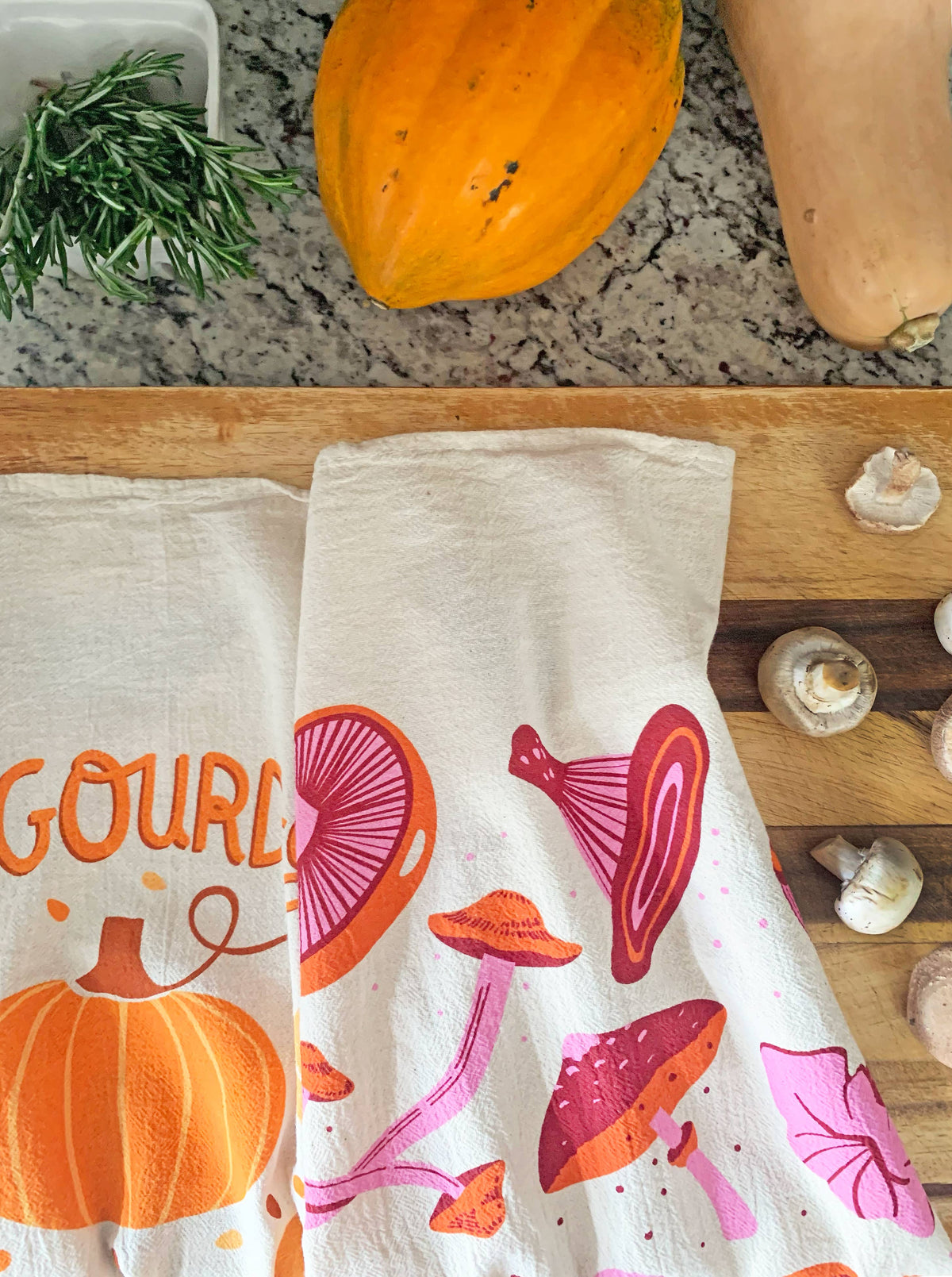 Fall Feast – Cotton Dish Towel Set (Set of 2)
