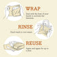 Bee’s Wrap Reusable Beeswax Food Wraps – Bakery Lane (Set of 3)