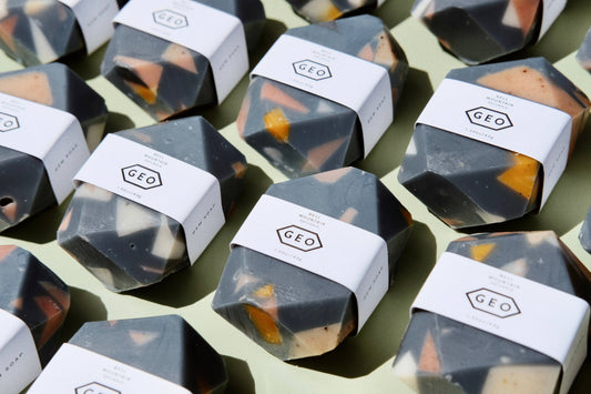 Terrazzo Mini Gem Bar Soap - Blue/Grey