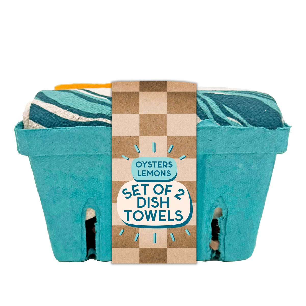 Fresh Oyster – Cotton Dish Towel Set (Set of 2)
