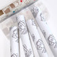 Reusable Paper Towels--Tiny Daisies On Gray
