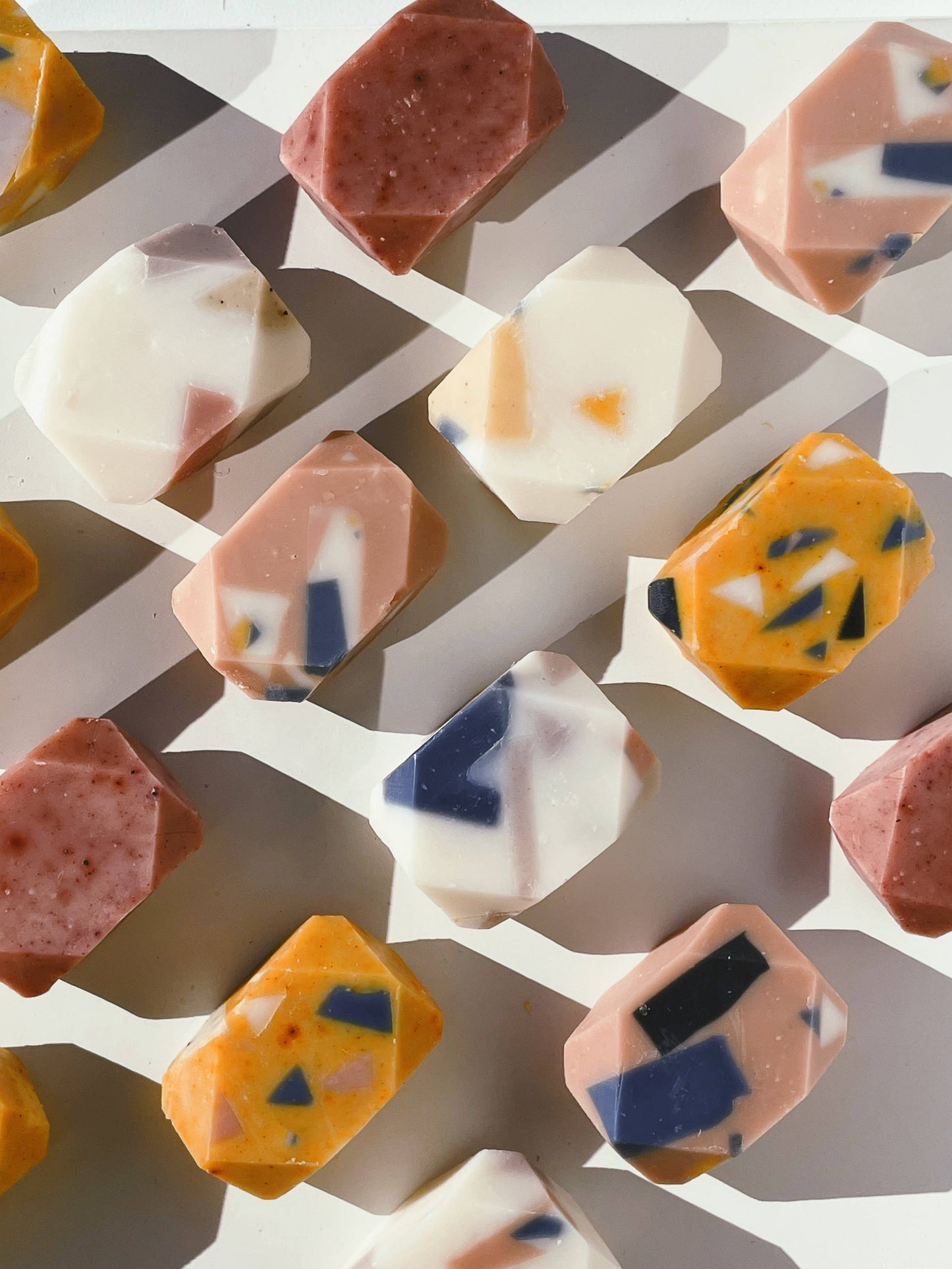 Terrazzo Mini Gem Bar Soap - Blue/Grey
