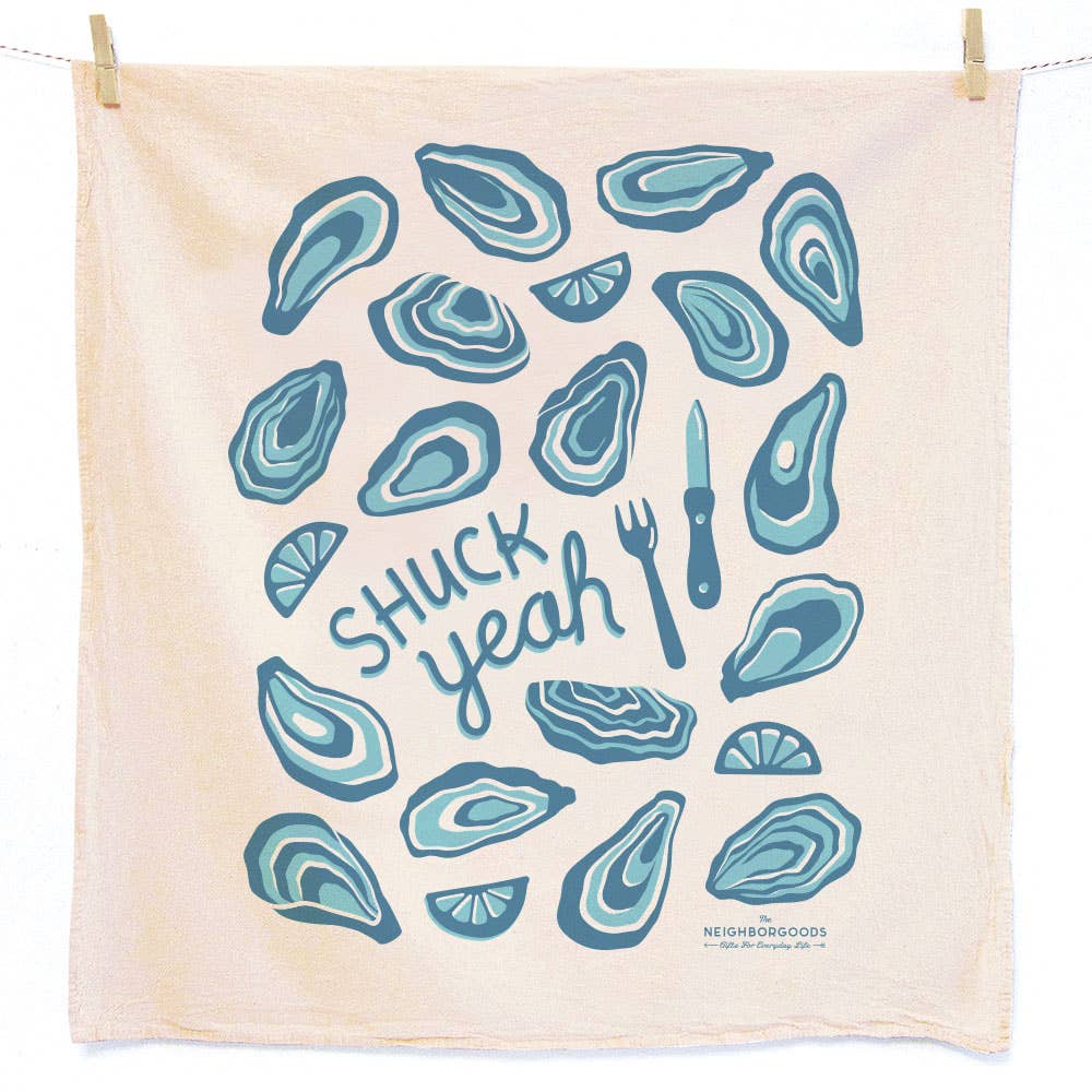 Fresh Oyster – Cotton Dish Towel Set (Set of 2)