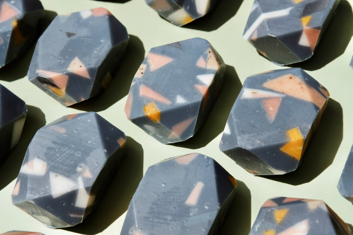 Terrazzo Mini Gem Bar Soap - Blue/Grey