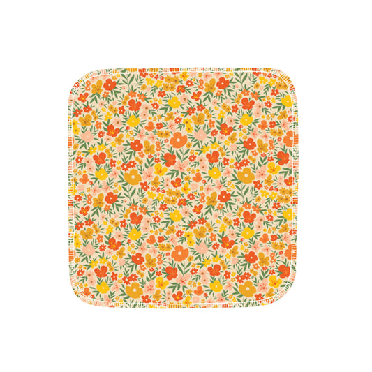 Reusable Paper Towels--Retro Golden Florals