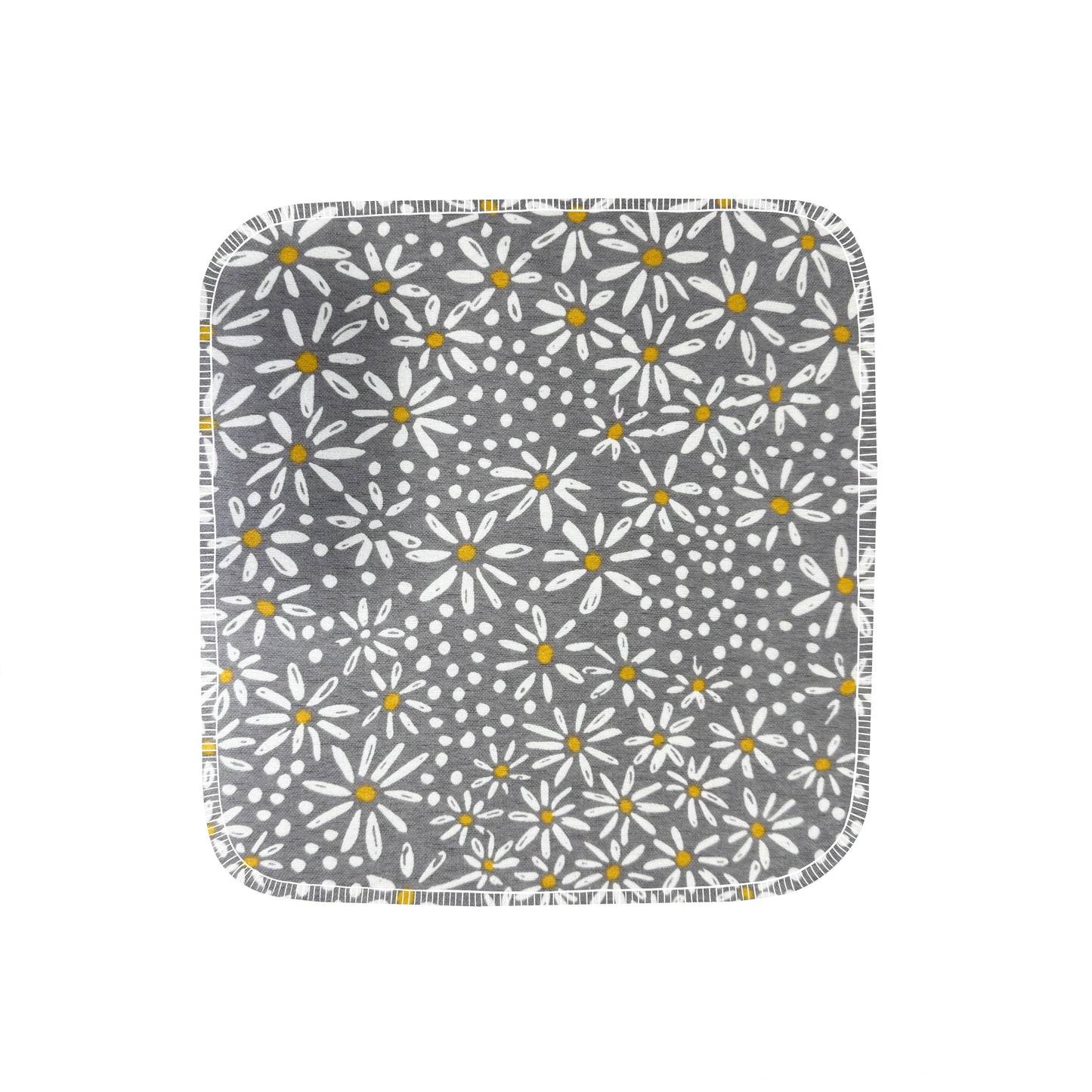 Reusable Paper Towels--Tiny Daisies On Gray