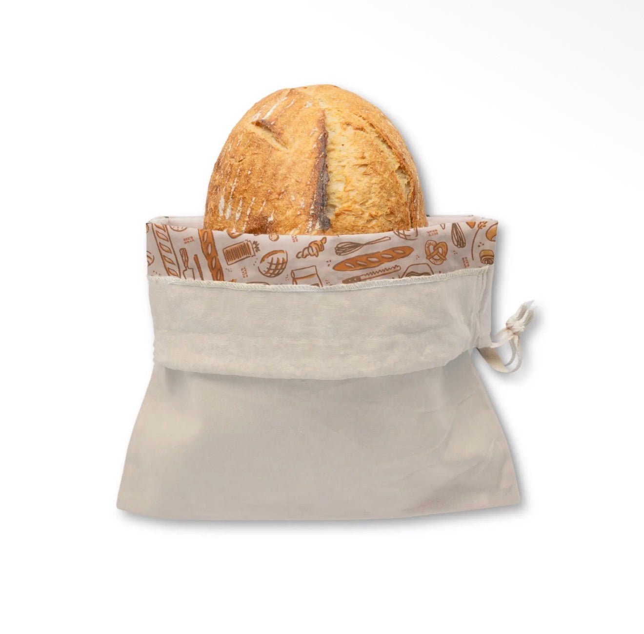 Reusable Beeswax Lined Bread Bag - Bakery Lane