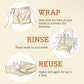 Reusable Beeswax Food Wraps 3 Pack - Bakery Lane