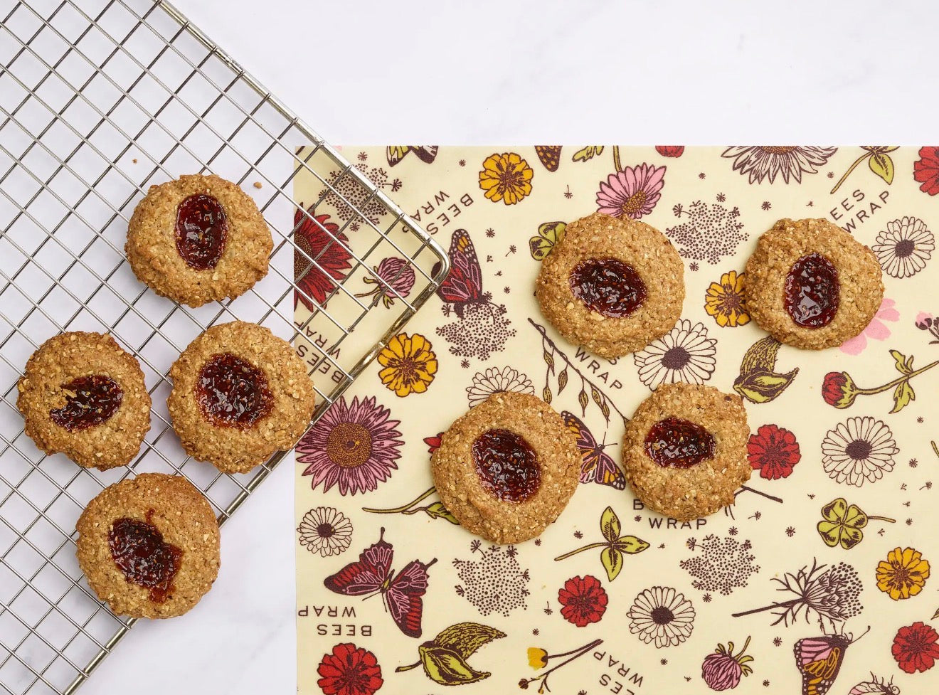 Reusable Beeswax Food Wrap Roll -- Meadow Magic
