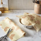 Reusable Beeswax Food Wrap Roll -- Honeycomb