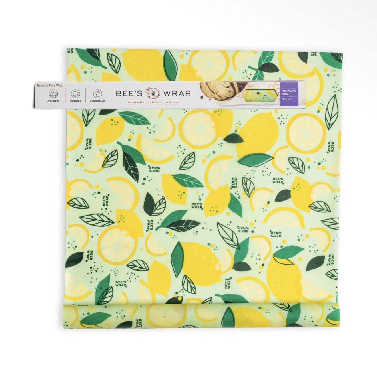 Reusable Beeswax Food Wrap Roll -- Fresh Squeezed