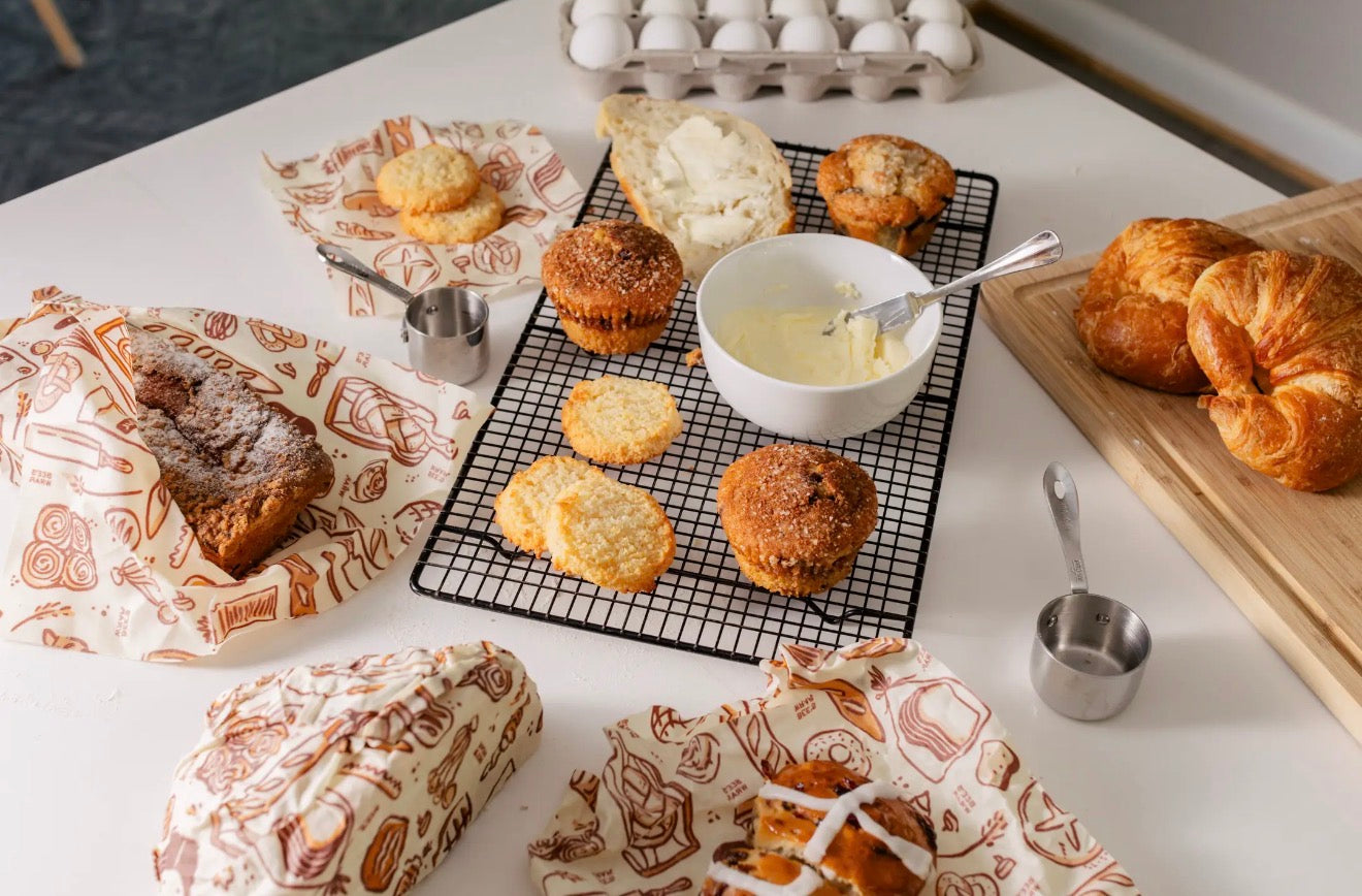 Reusable Beeswax Food Wrap Roll -- Bakery Lane