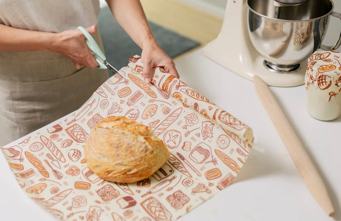 Reusable Beeswax Food Wrap Roll -- Bakery Lane