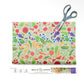 Reusable Beeswax Food Wrap Roll -- Garden Party