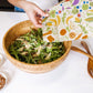 Reusable Beeswax Food Wrap Roll -- Garden Party