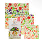 Reusable Beeswax Food Wraps 3 Pack - Garden Party