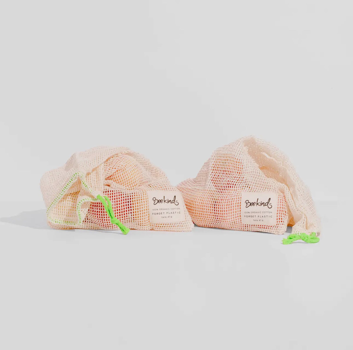 Reusable Organic Cotton Produce Bags – Key Lime (Set of 2)