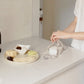 Medium Beeswax Food Wrap -- Black Floral