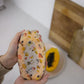 Medium Beeswax Food Wrap -- Pink Mushys