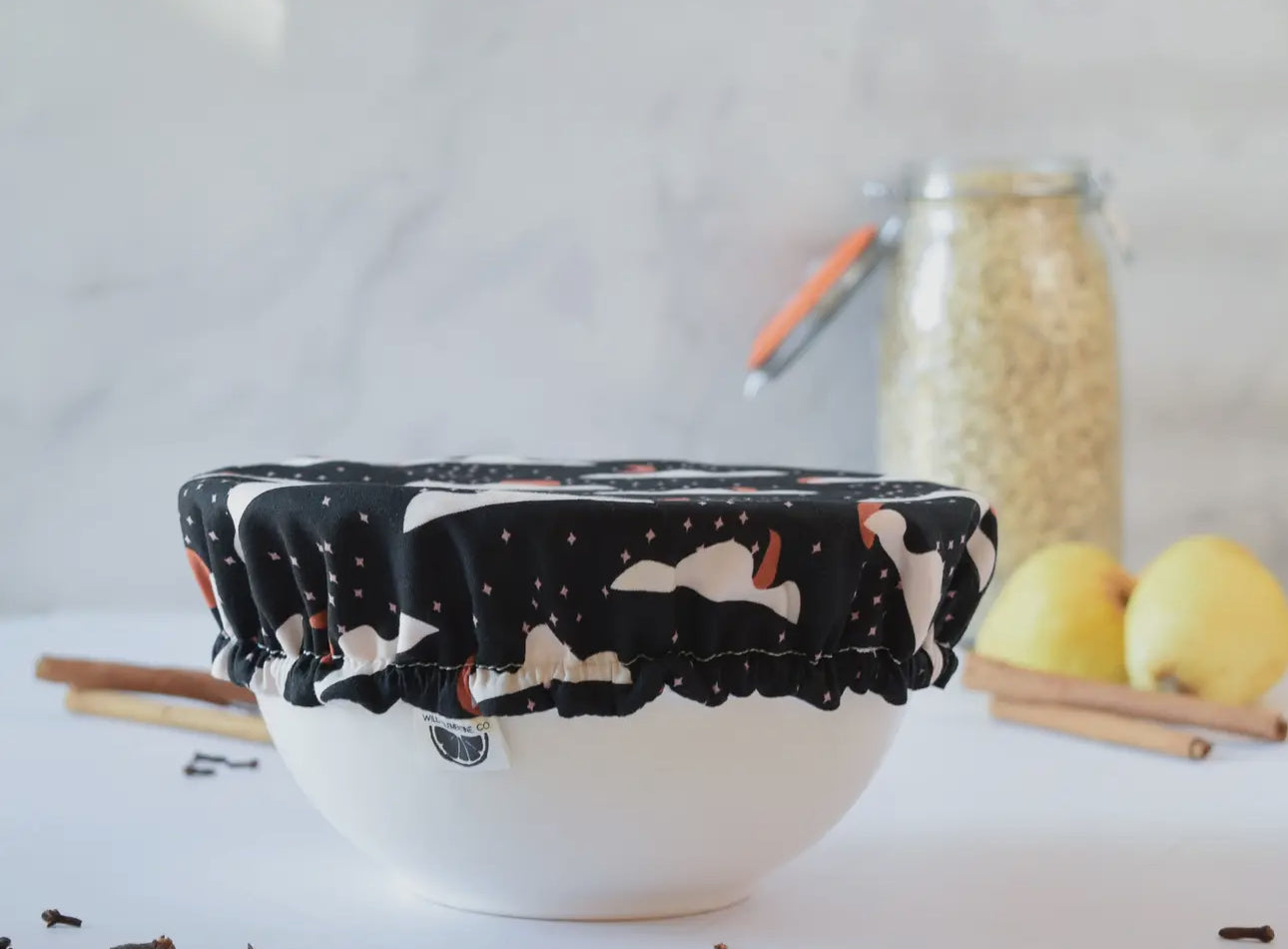 Organic Reusable Bowl Covers--Clouds