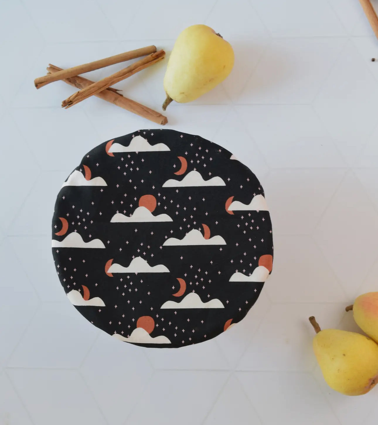 Organic Reusable Bowl Covers--Clouds