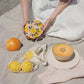 Medium Beeswax Food Wrap -- Amalfi Lemons