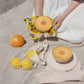 Medium Beeswax Food Wrap -- Amalfi Lemons