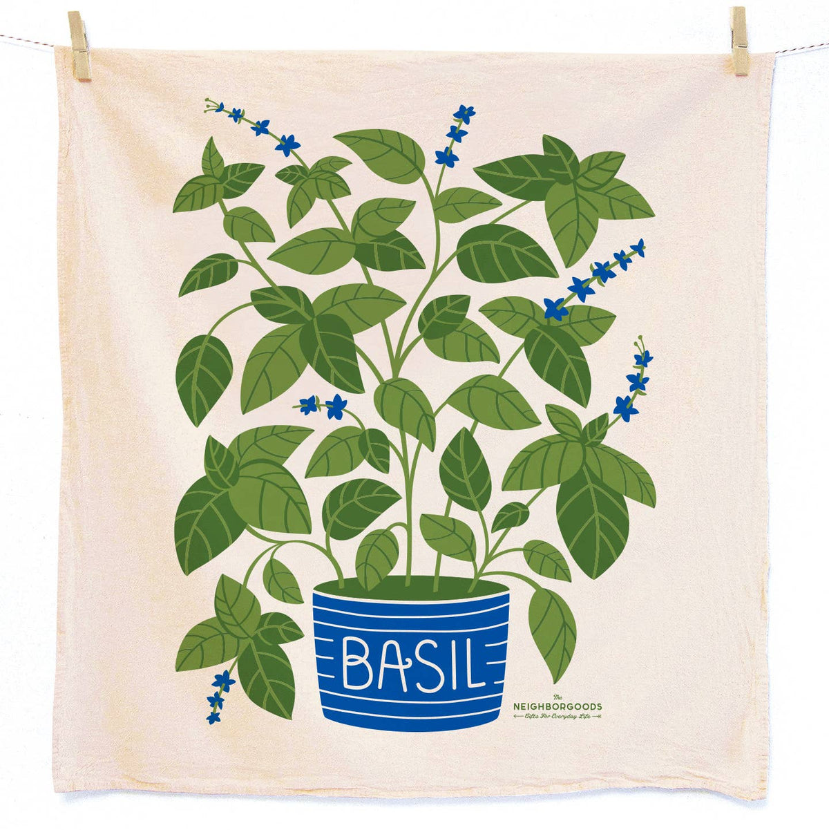 Tomato Basil – Cotton Dish Towel Set (Set of 2)