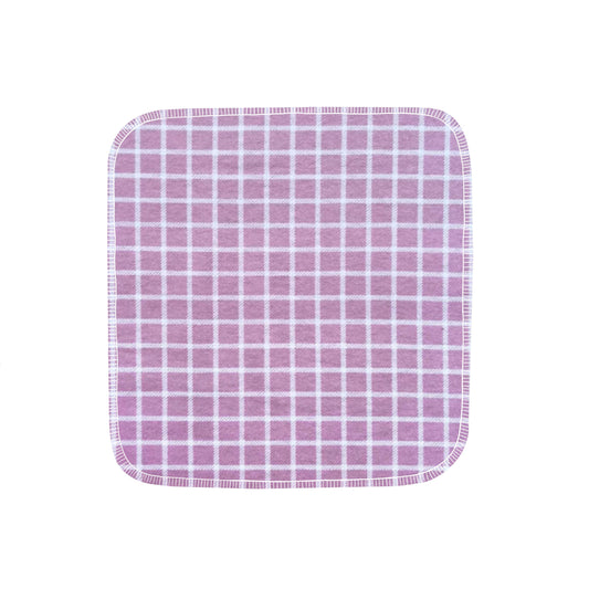 Reusable Paper Towels--24 count--Mauve Grids--Porter Lee's