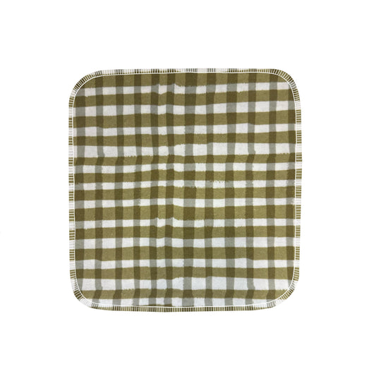 Reusable Paper Towels--24 count--Sage Green Gingham--Porter Lee's